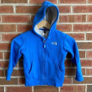 The North Face Toddler Sherpa Hoodie Blue Retro